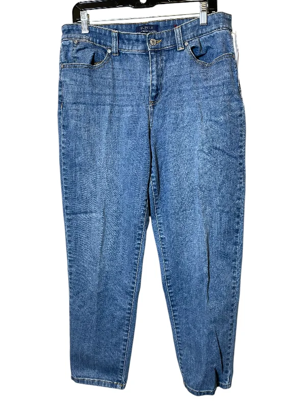 Personalized Wear Jeans Boyfriend By Talbots In Blue, Size: 12