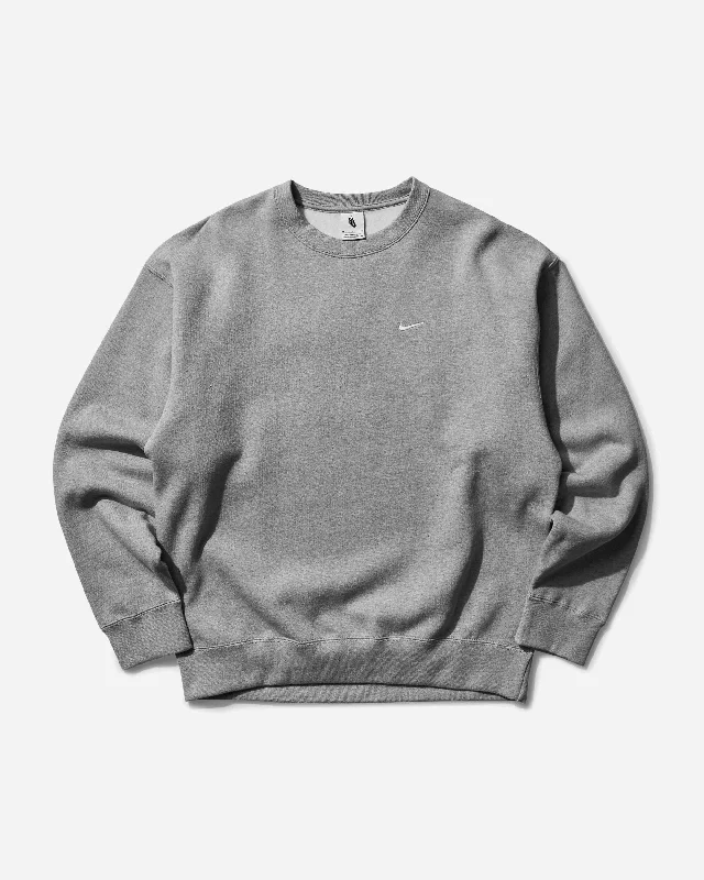 Fresh Comfort Men's Solo Swoosh Crewneck Sweatshirt Dark Grey Heather