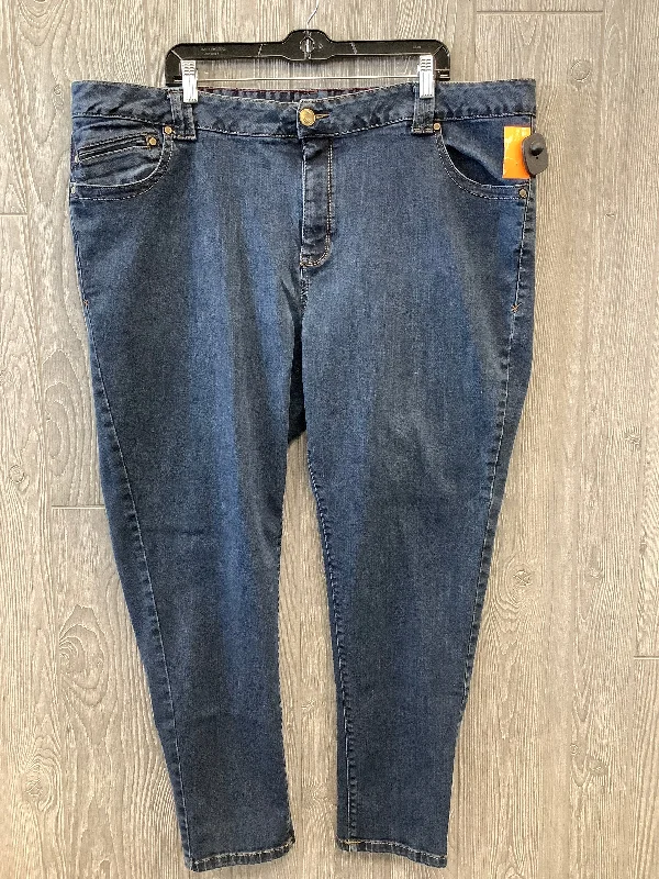 Cozy Chic Jeans Jeggings By Lane Bryant In Blue Denim, Size: 26