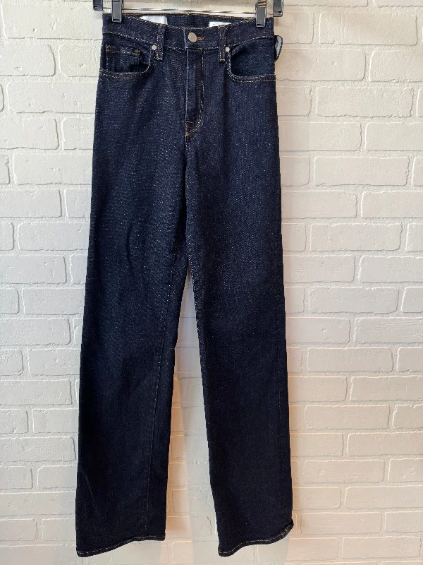 Classic Retro Jeans Straight By Bleecker & Bond In Blue Denim, Size: 2