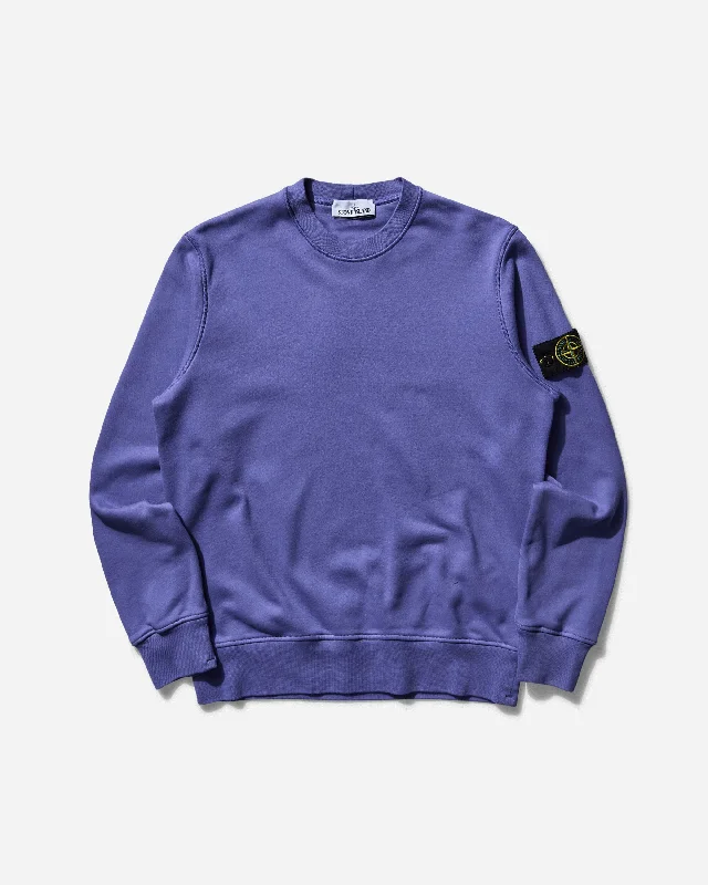 Elegant Dressing Men's Garment Dyed Crewneck Sweatshirt Lavender