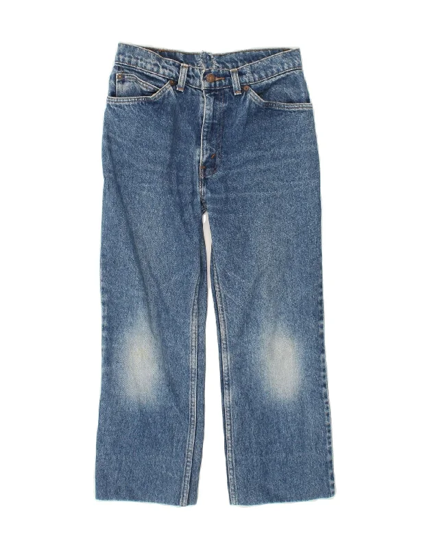 Slim Fit LEVI'S Girls Straight Jeans 15-16 Years W26 L21 Blue