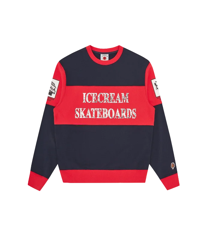 Wearable At Home Or Out WORLD TOUR CREWNECK - NAVY