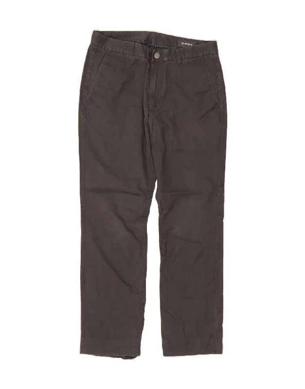 Sweet Breath BONOBOS Mens Straight Chino Trousers W31 L32 Grey Cotton