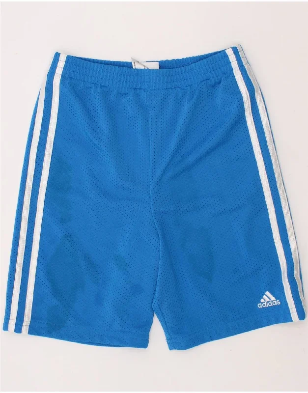 Casual Chic Outfits ADIDAS Boys Sport Shorts 6-7 Years Blue Polyester