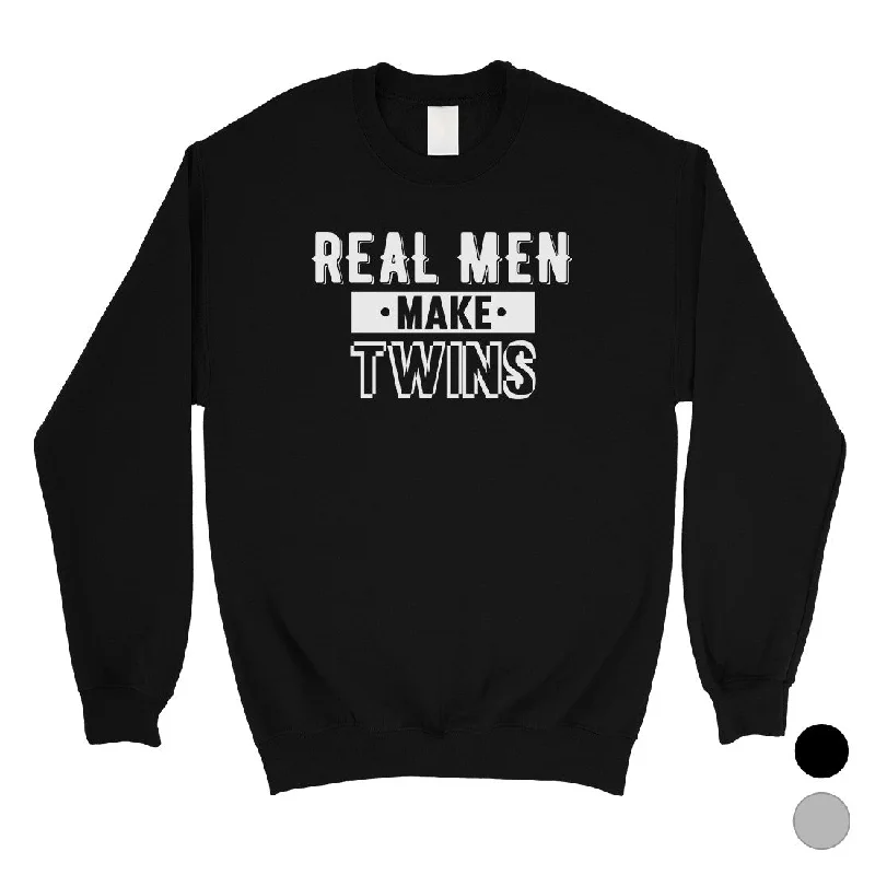 Summer Comfort Real Men Make Twins Mens/Unisex Fleece Sweatshirt
