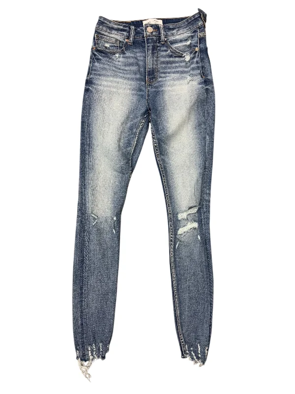 Versatile Comfort Wear Jeans Skinny By Bke In Blue Denim, Size: 2