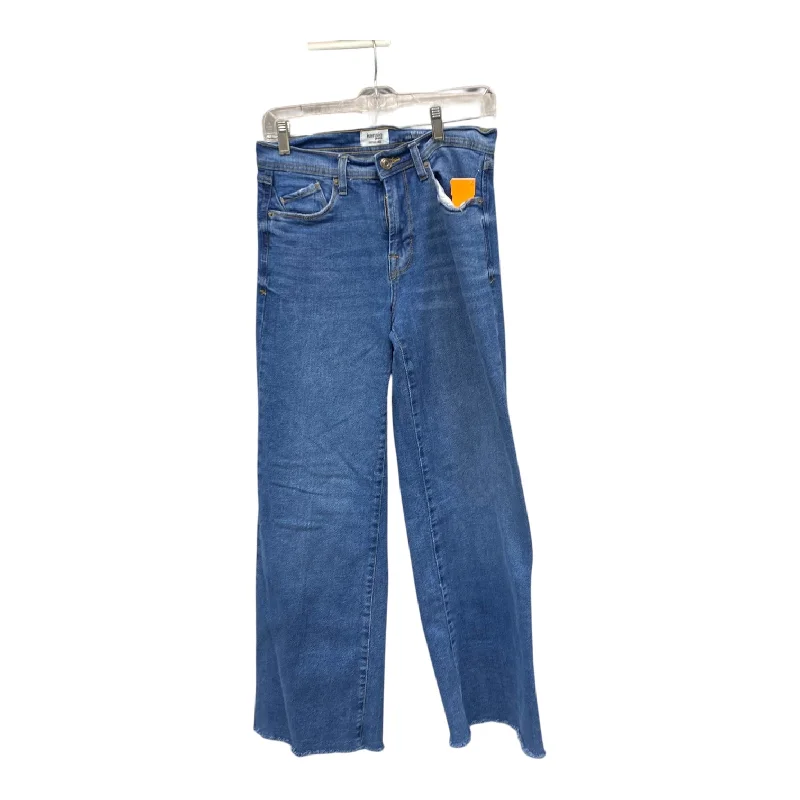 Chic Outfits Jeans Wide Leg By Kensie In Blue Denim, Size:4