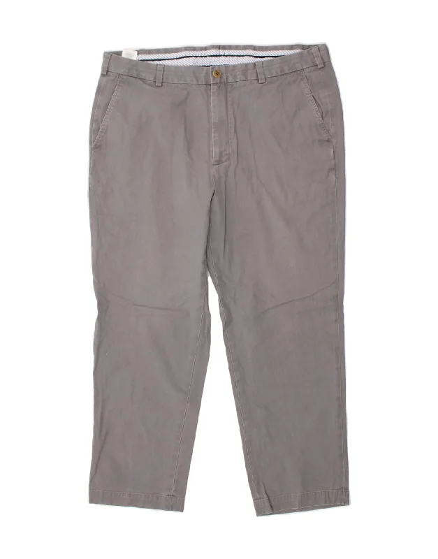 High-end Customization BROOKS BROTHERS Mens Slim Chino Trousers W38 L30 Grey Cotton
