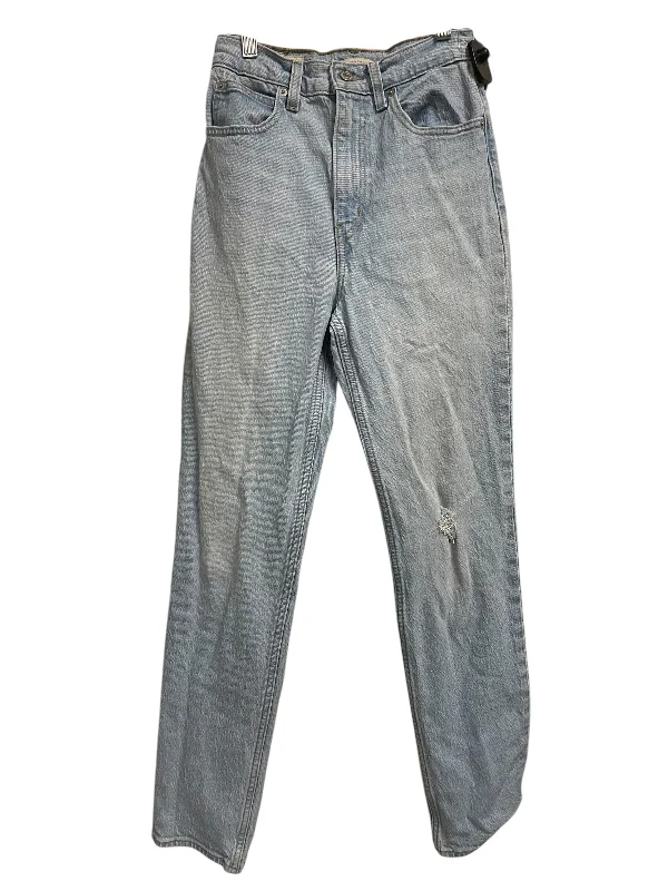 Innovative Design Jeans Straight By Abercrombie And Fitch In Blue Denim, Size: 2