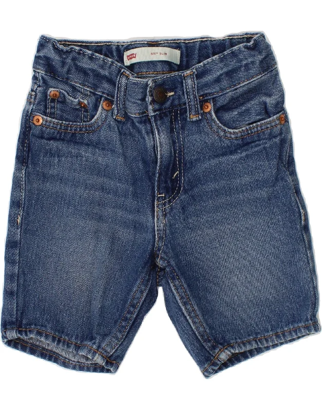 Quality Tailoring LEVI'S Boys 511 Slim Denim Shorts 2-3 Years W20  Blue Cotton