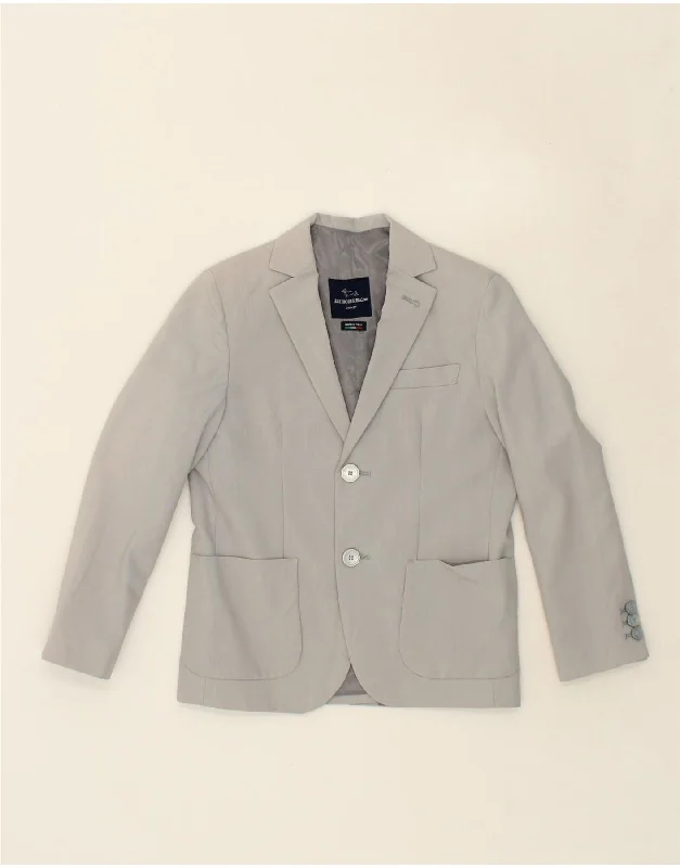 College Style HARMONT & BLAINE Boys 2 Button Blazer Jacket 7-8 Years Grey Polyester