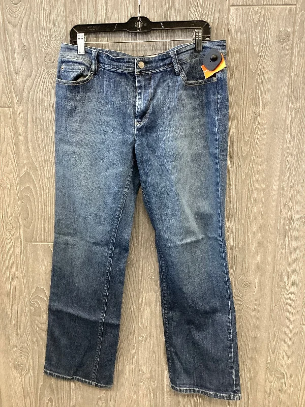 Moisture wicking Jeans Straight By White House Black Market In Blue Denim, Size: 14p