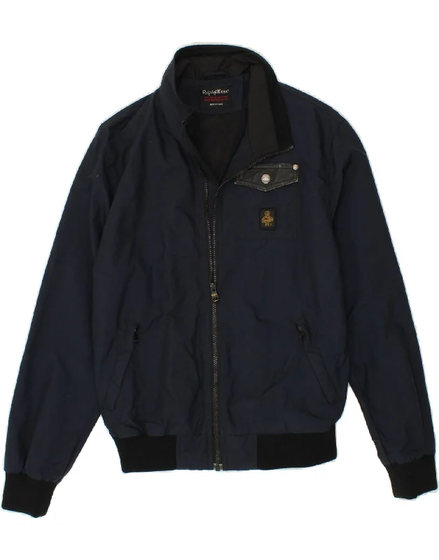 Casual Choice REFRIGIWEAR Boys Bomber Rain Jacket 13-14 Years Navy Blue Polyamide