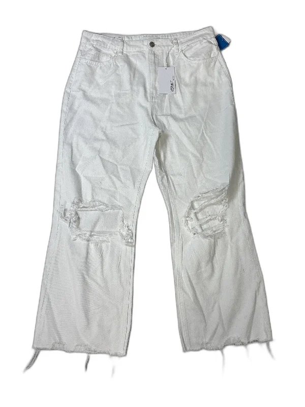 Casual Street Jeans Straight By Vervet In White, Size: 12