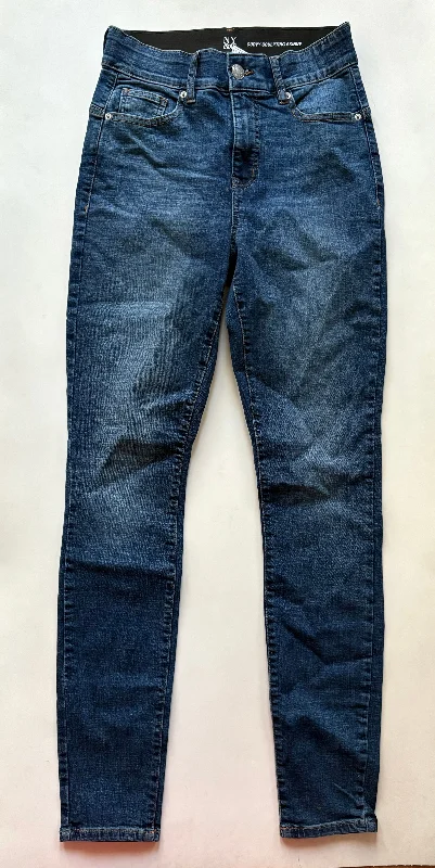 Weekend Wear Jeans Straight By New York And Co In Blue, Size: 6l