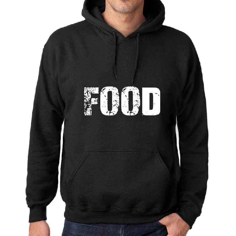 Customized Version Men's Women's Unisex Printed Graphic Cotton Hoodie Soft Heavyweight Hooded Sweatshirt Pullover Popular Words FOOD Deep Black Customized Version Men's Women's Unisex Printed Graphic Cotton Hoodie Soft Heavyweight Hooded Sweatshirt Pullover Popular Words FOOD Deep Black