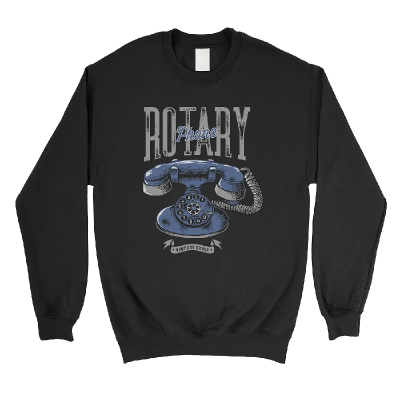Elegant Casuals Rotary Phone Unisex Crewneck Sweatshirt Vintage Retro Gift For Dad