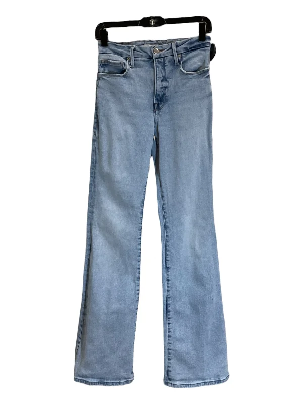 Trendy Casuals Jeans Boot Cut By Good American In Blue Denim, Size: 4