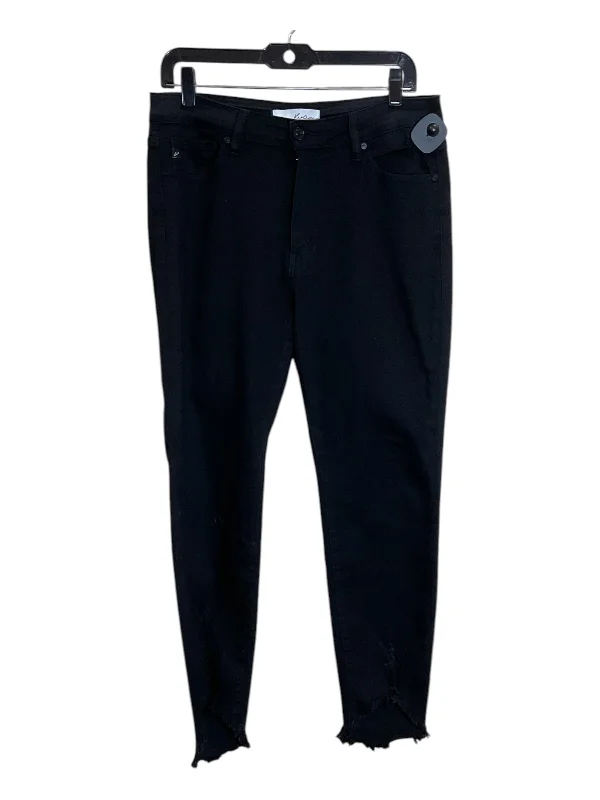 French Retro Jeans Skinny By Kancan In Black Denim, Size: 8