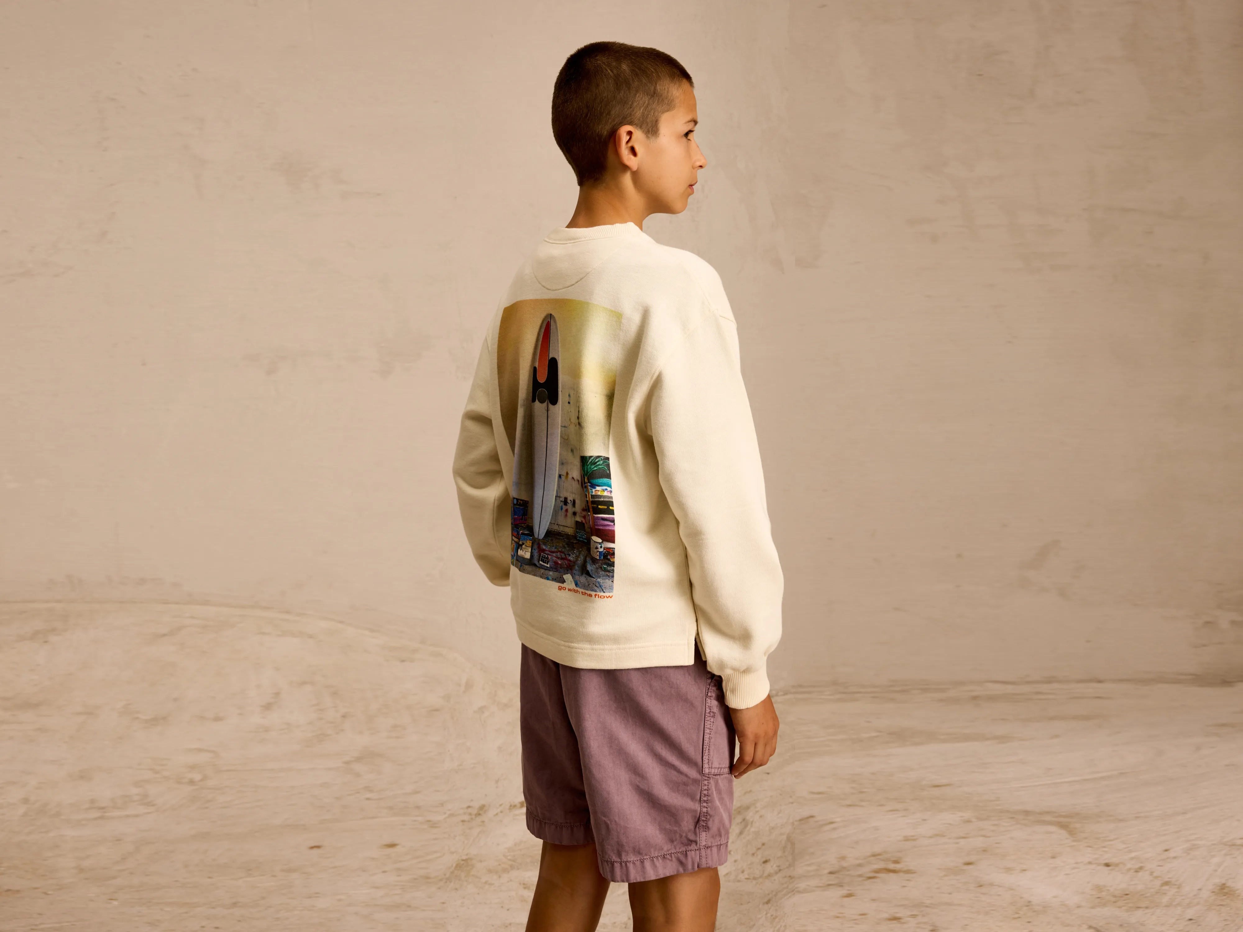 Advanced Design Chamo relaxed sweatshirt (251 / B / WHISPER)