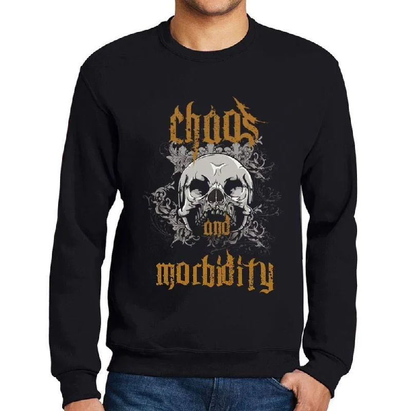 Fashion Comfort Ultrabasic - Homme Imprimé Graphique Sweat-Shirt Chaos and Morbidity Noir Profond Fashion Comfort Ultrabasic - Homme Imprimé Graphique Sweat-Shirt Chaos and Morbidity Noir Profond