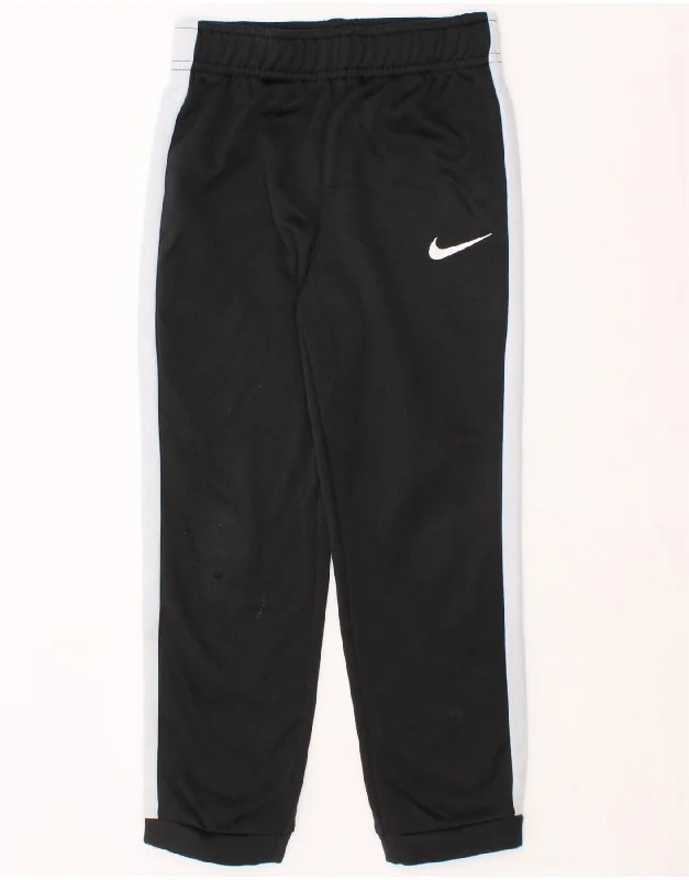 Exquisite Tailoring NIKE Boys Dri Fit Tracksuit Trousers Joggers 5-6 Years Medium Black Exquisite Tailoring NIKE Boys Dri Fit Tracksuit Trousers Joggers 5-6 Years Medium Black