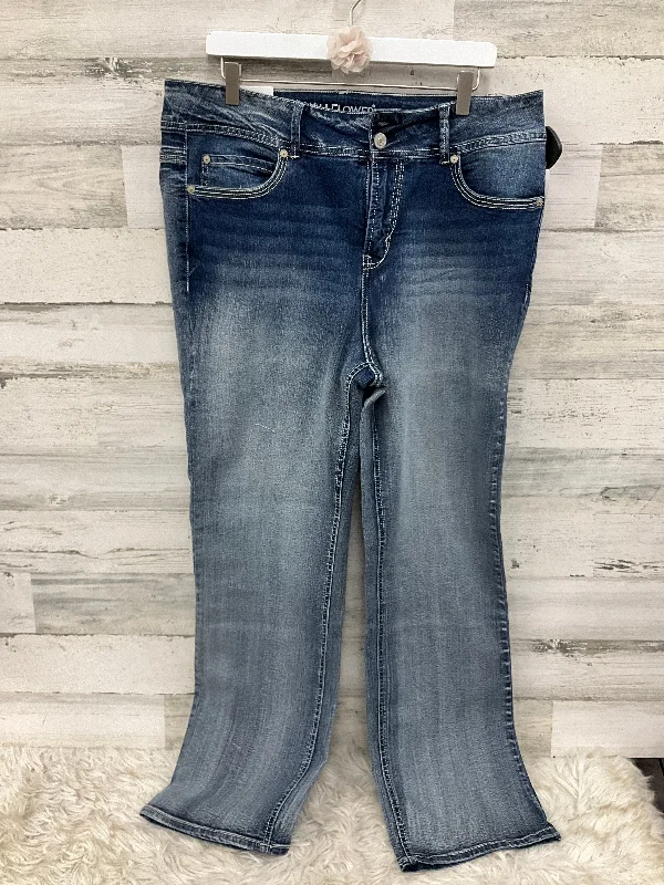 Fashion Elements Jeans Flared By Wallflower In Blue, Size: 16