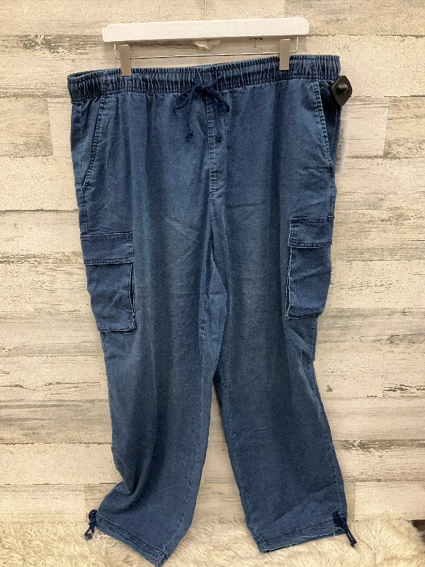 Romantic And Fresh Jeans Straight By Time And Tru In Blue, Size: 16