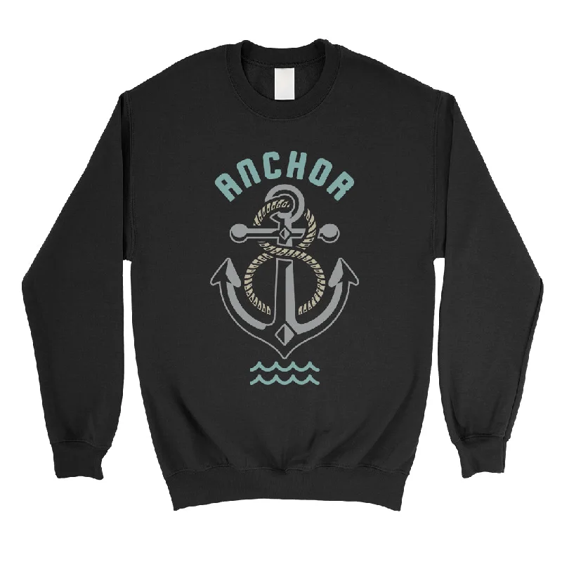 Ultra-lightweight Anchor Hook Unisex Crewneck Sweatshirt Gift Unique Vintage Design
