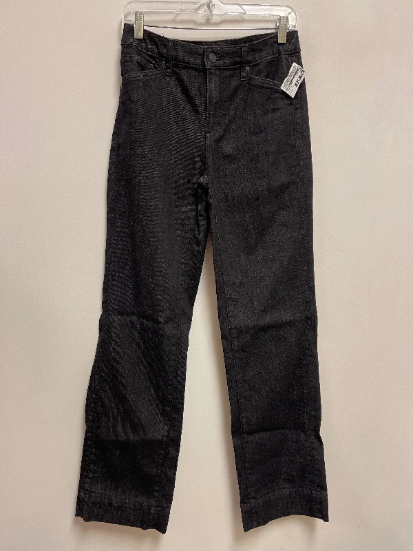 Warm Chic Jeans Flared By Chicos In Black Denim, Size: 2