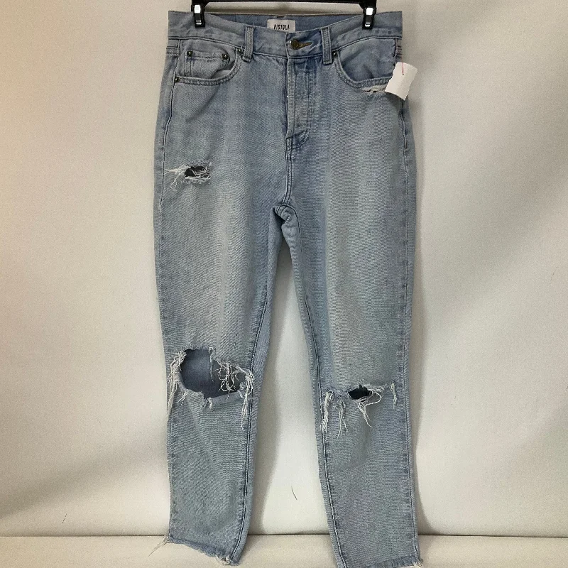 Timeless Style Jeans Straight By Pistola In Blue Denim, Size: 4