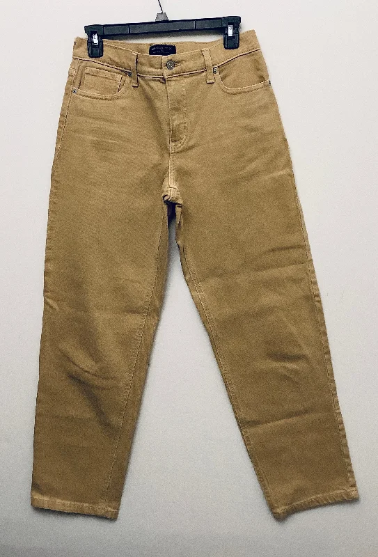 Simple Style Jeans Straight By Banana Republic In Tan, Size: 2