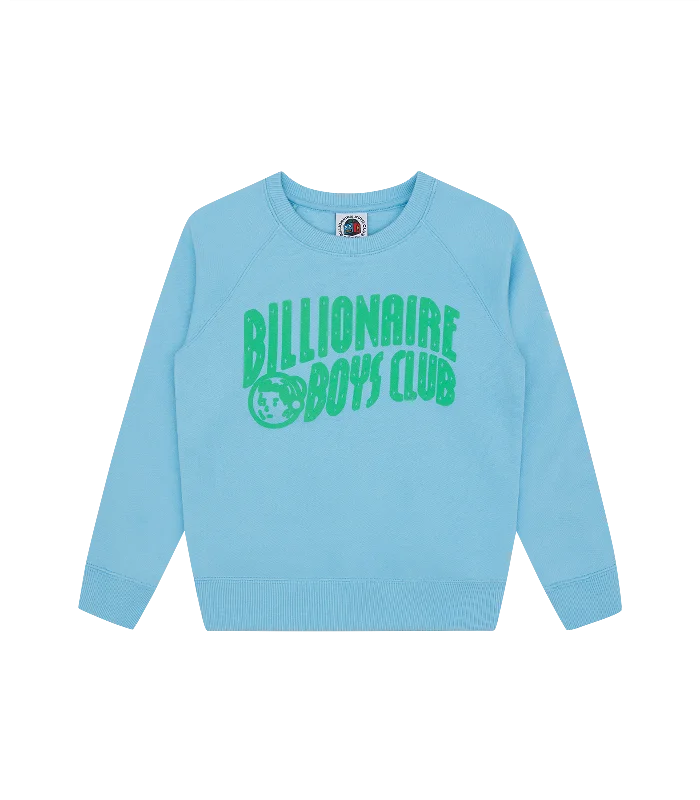 Thin Design KIDS ARCH LOGO CREWNECK - SKY BLUE