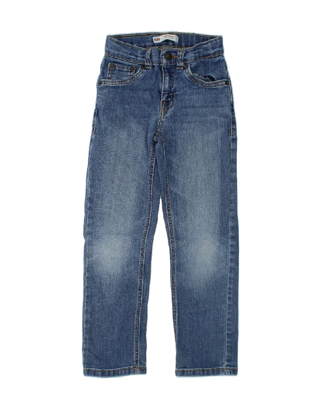European And American Style LEVI'S Boys 511 Slim Jeans 6-7 Years W22 L21 Blue Cotton