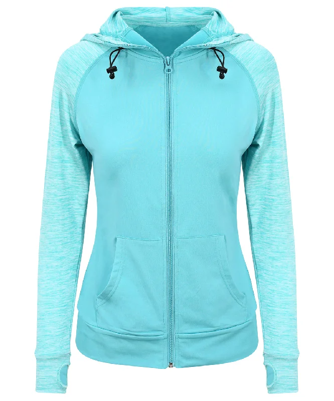 High Street Style Ocean/Ocean Melange - Women's cool contrast zoodie