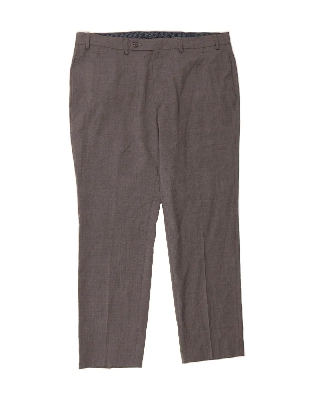 High-end Design RALPH LAUREN Mens Slim Suit Trousers W36 L30 Grey Wool