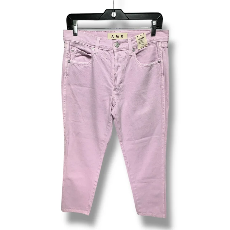 Advanced Design Jeans Boyfriend By Amo In Pink Denim, Size: 4