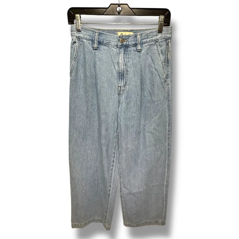 Luxury Classic Jeans Wide Leg By Madewell In Blue Denim, Size: 0