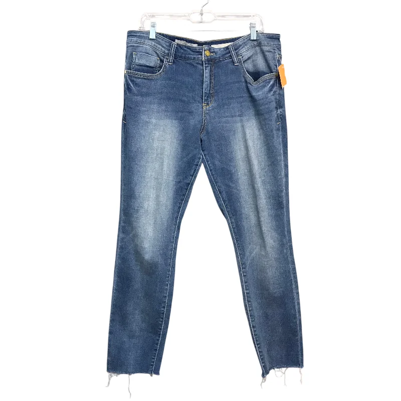 Carefree Jeans Skinny By Pilcro In Blue Denim, Size:14