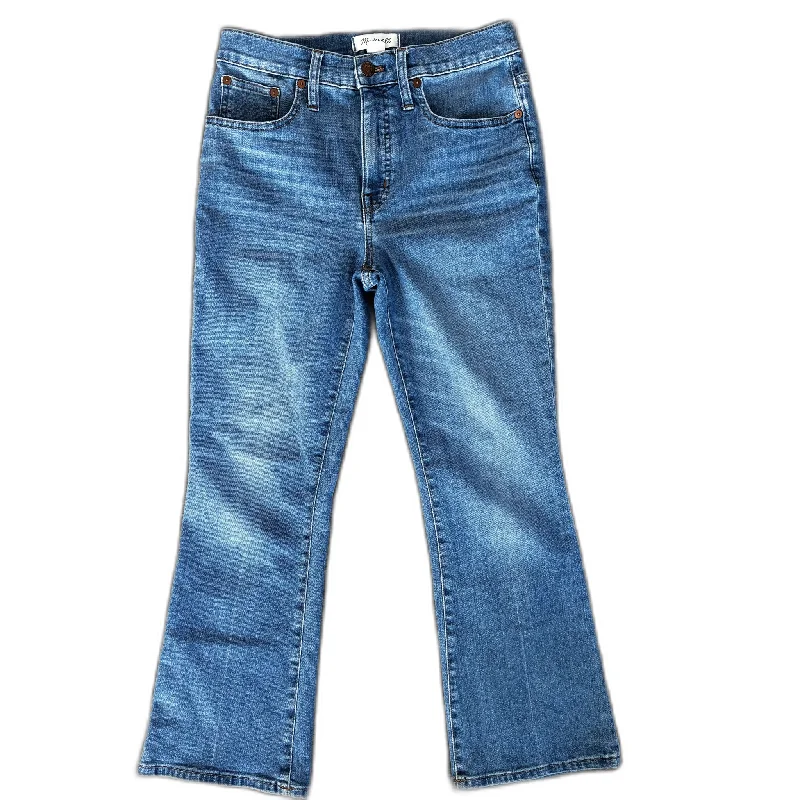 Elegant And Casual Jeans Boot Cut By Madewell In Blue Denim, Size: 4