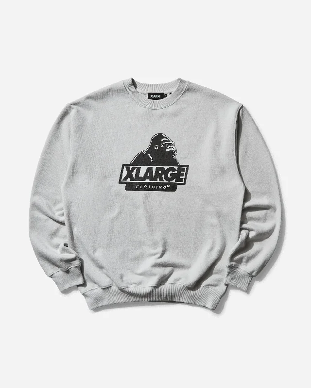 High-end Fashion Men's Slanted OG Crewneck Sweatshirt Grey