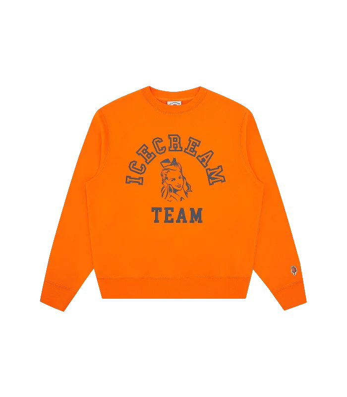 Free And Casual TEAM CREWNECK - ORANGE