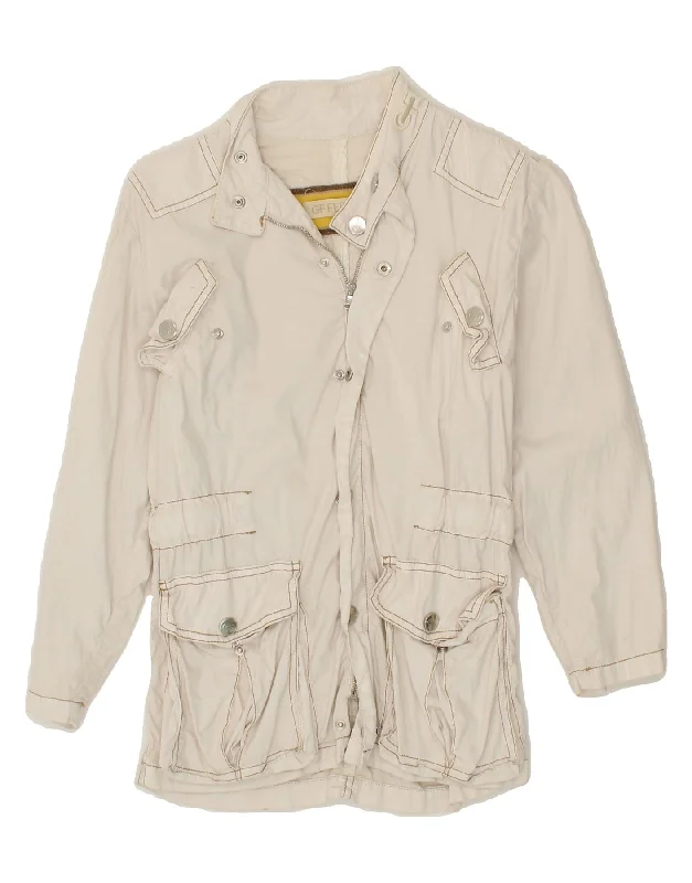 Effortless Comfort GF FERRE Boys Graphic Utility Jacket 7-8 Years White Cotton