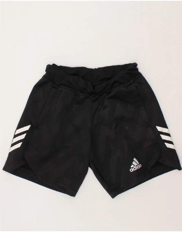American Style ADIDAS Boys Aeroready Sport Shorts 4-5 Years Black Chevron Polyester