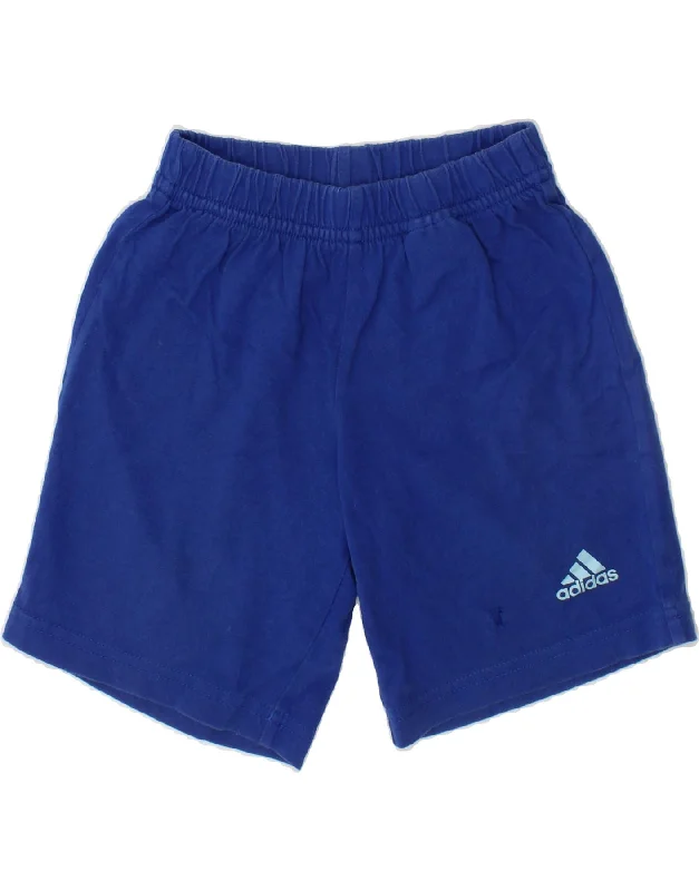 Leisure Sports ADIDAS Boys Sport Shorts 3-4 Years Blue Cotton