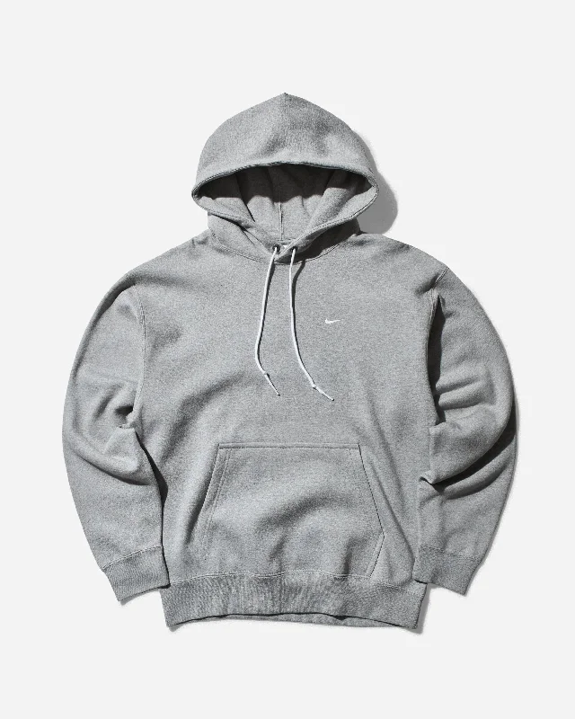 Cozy Fit Men's Solo Swoosh Hoodie Dark Grey Heather