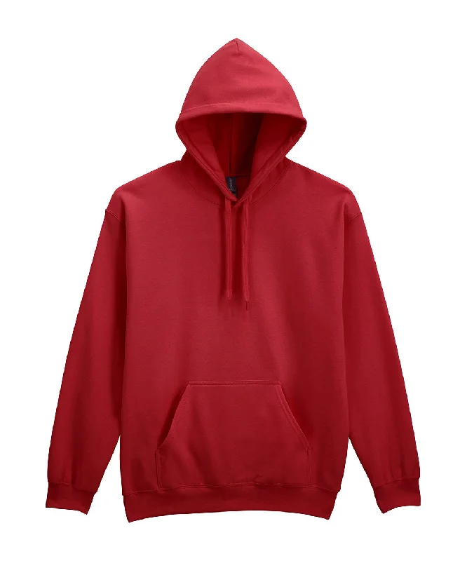 Slightly Flared Design Cardinal Red - Softstyle™ midweight fleece adult hoodie