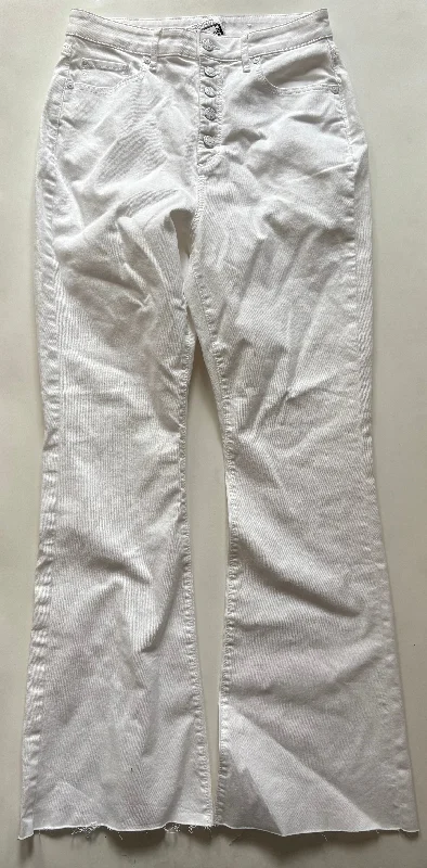 Urban Chic Jeans Flared By Loft In White, Size: 8
