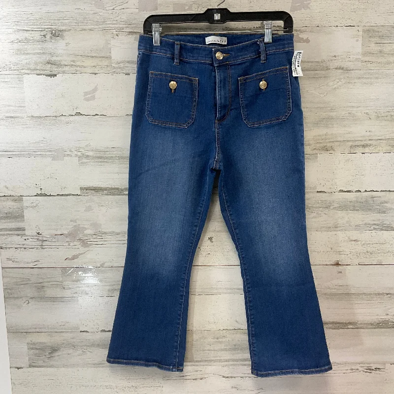 Comfortable Sweaters Jeans Boot Cut By Loft In Blue Denim, Size: 8